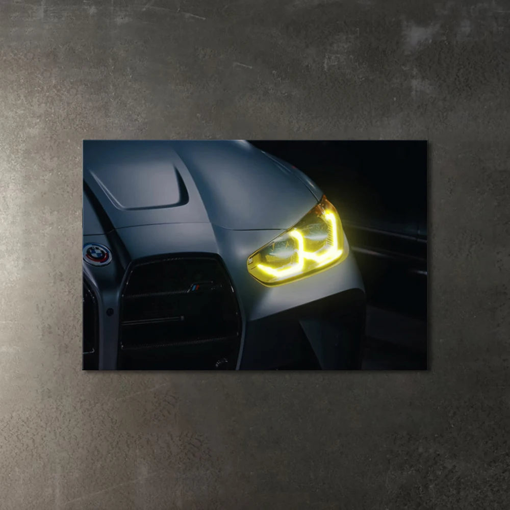 Neon Garage lighted painting