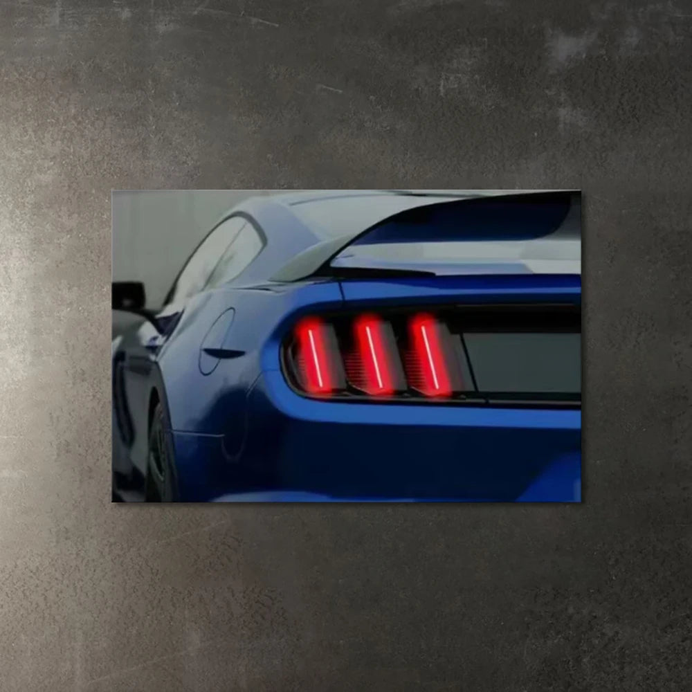 Neon Garage lighted painting