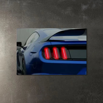 Neon Garage lighted painting