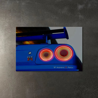 Neon Garage lighted painting
